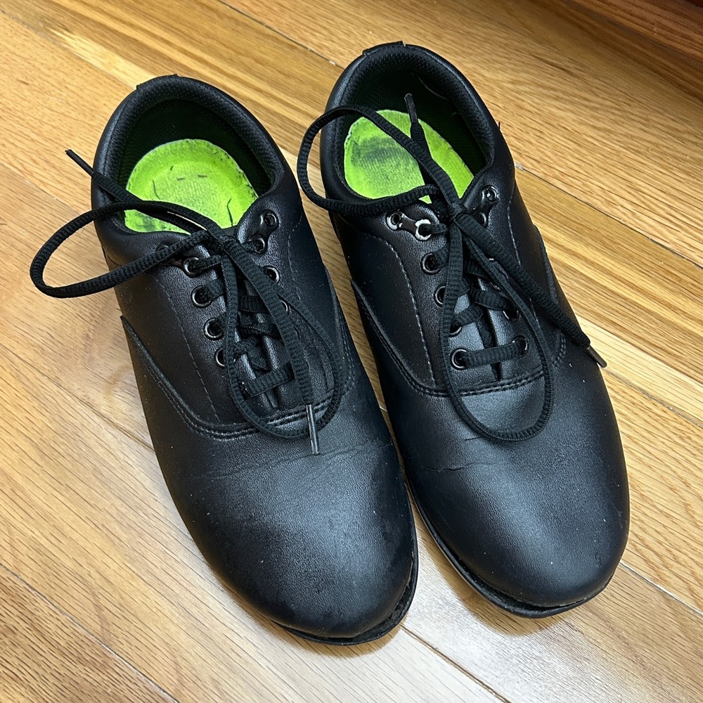 DrillMasters Marching Band Shoes, Black, Size Men's 6, Women’s 8